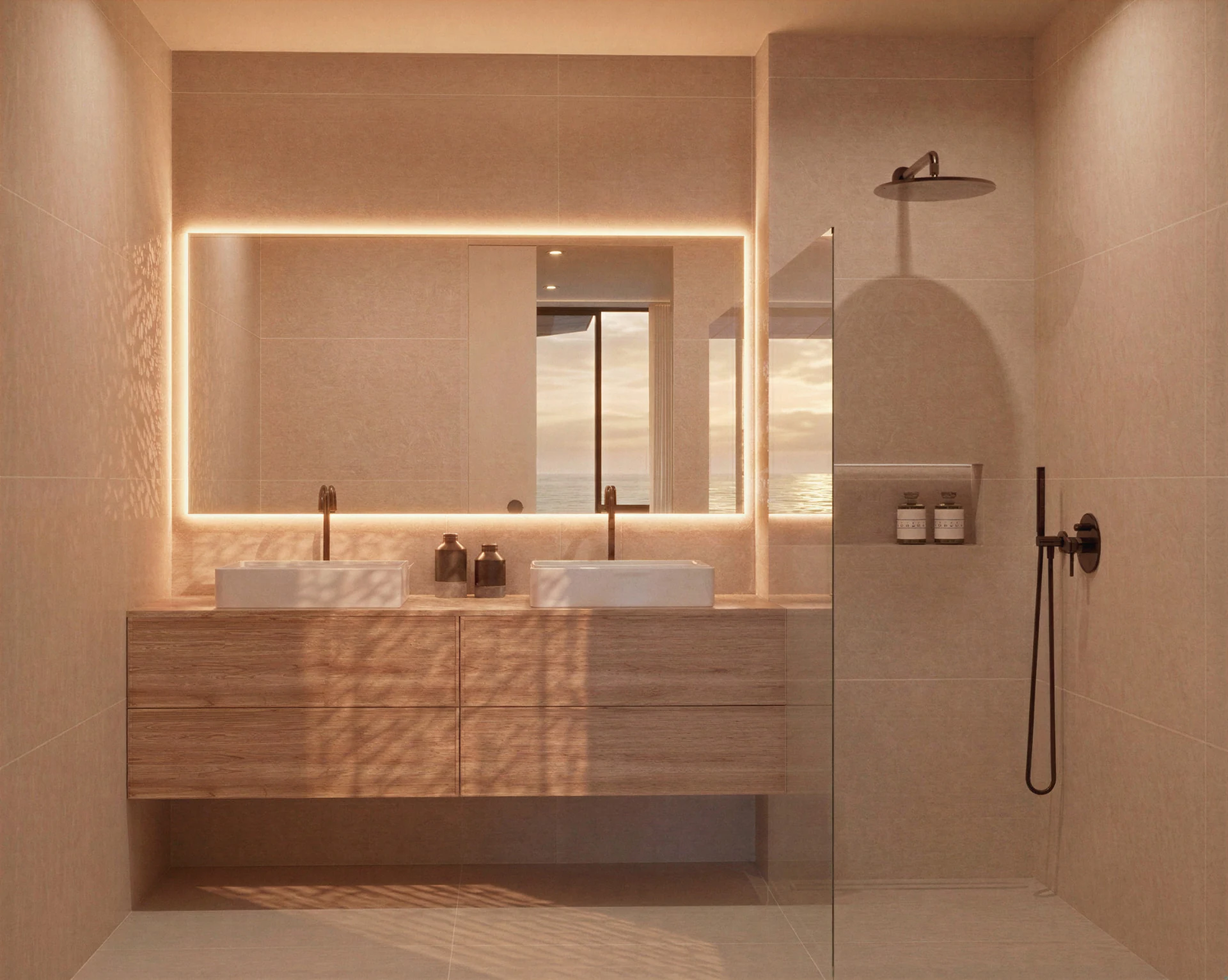 Render del bany de la suite
