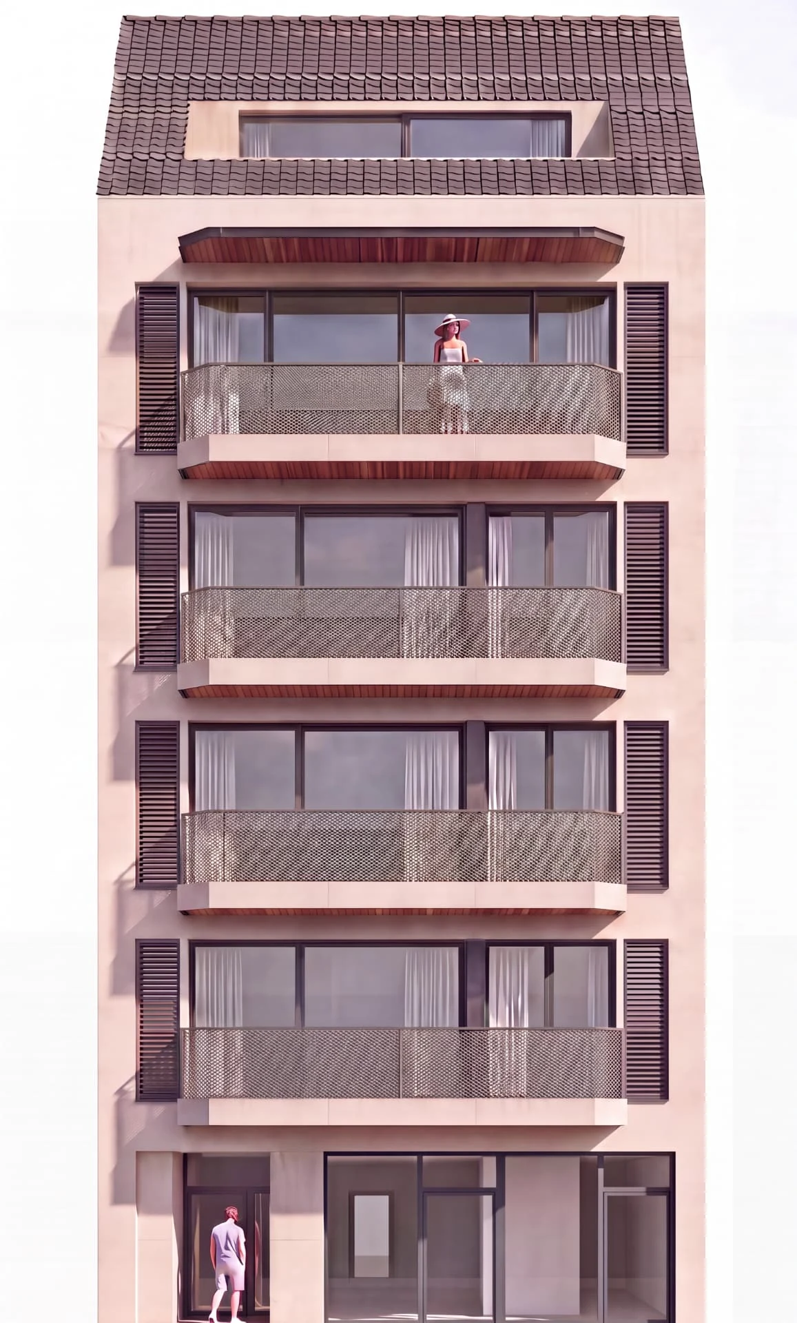 Façana principal diürna d’Habitatges Can Simon